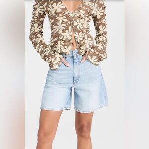 NWT Free People Through The Meadow top in Dried Basil Combo